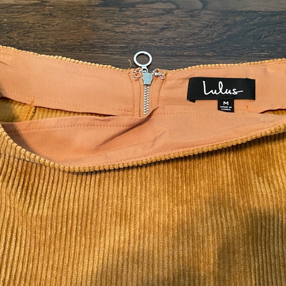 Lulu’s brown corduroy mini skirt (EUC) - Picture 3 of 4